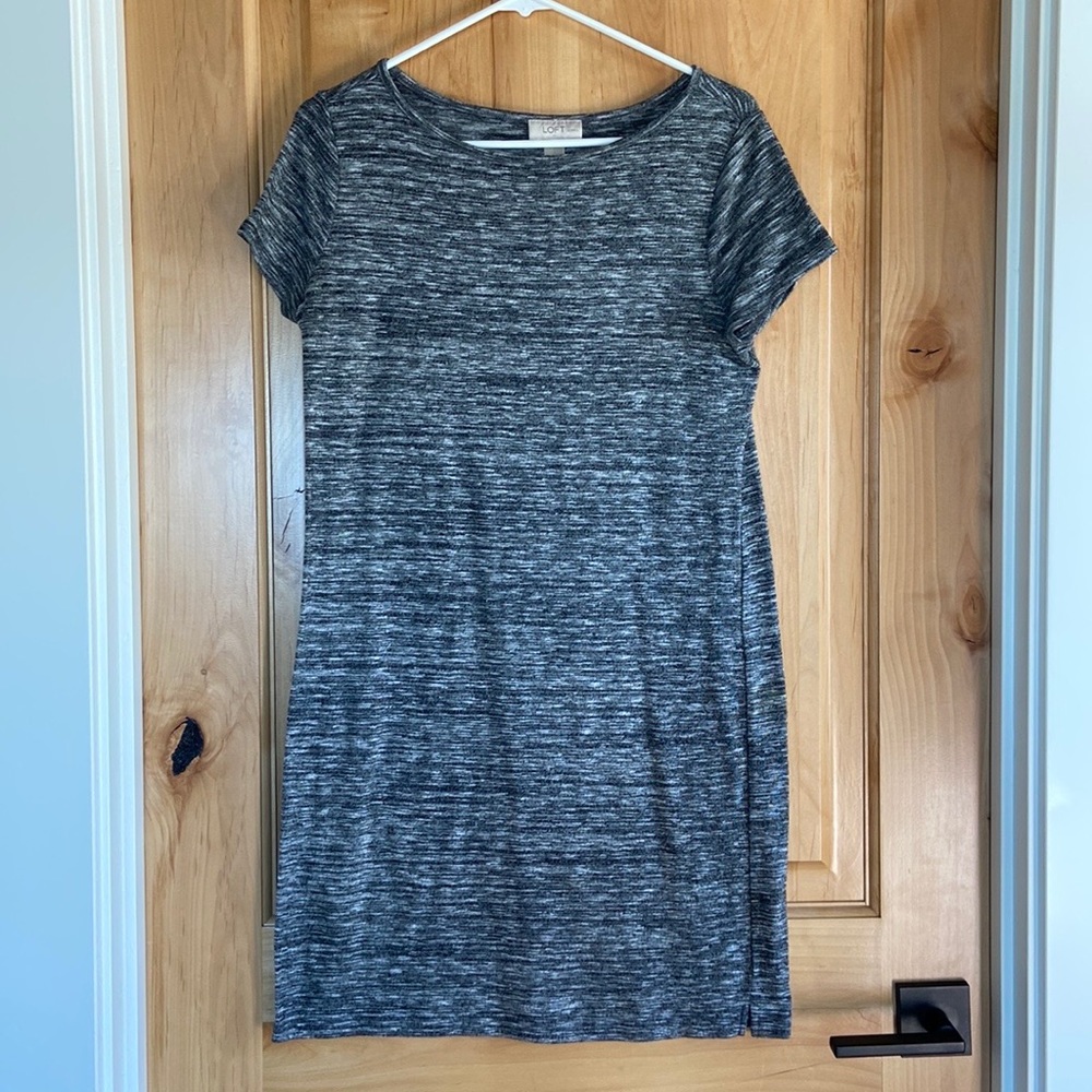 Loft stretchy grey dress